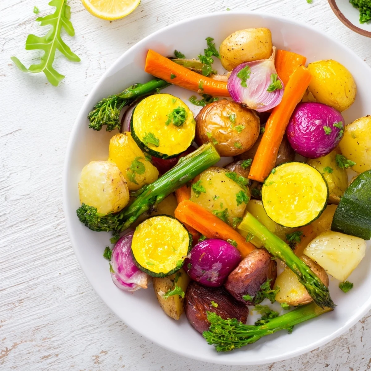 Light Herb Fern Roasted Vegetables