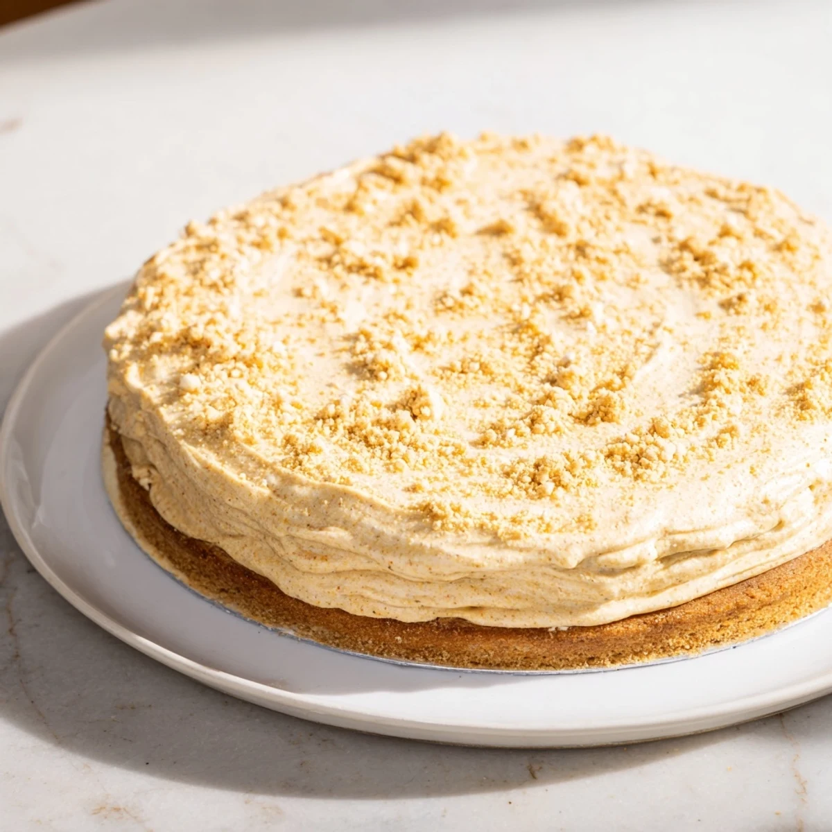 This beautiful Soft Golden Home Plate: saffron and vanilla custard tart is an elegant dessert option.