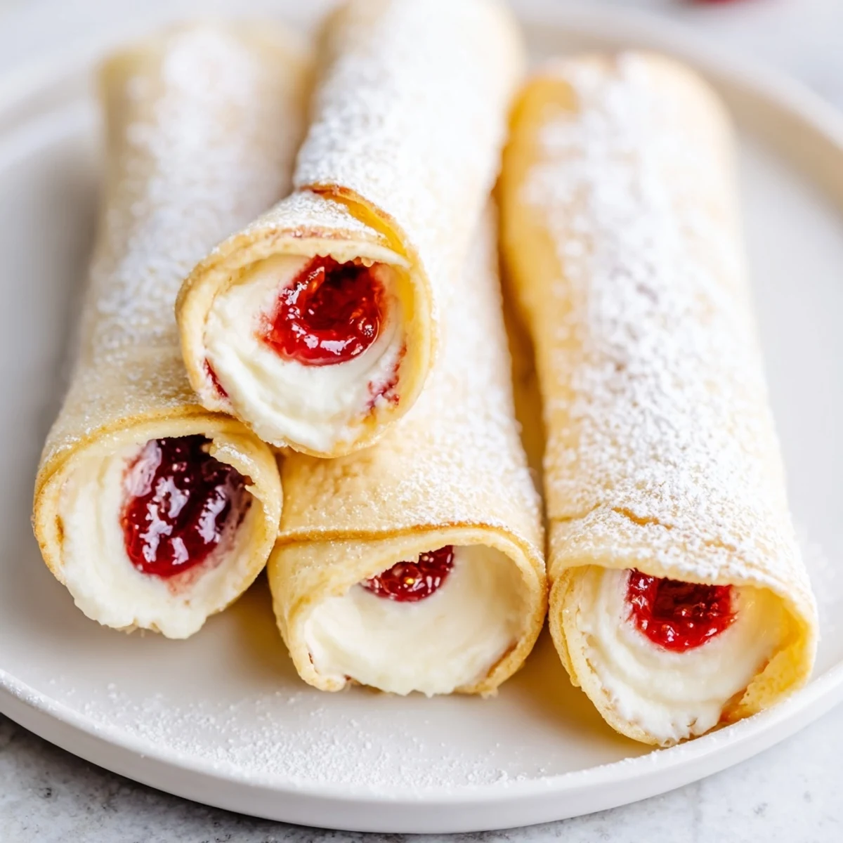 Snow Angel Tortilla Wraps, showcasing rolled tortillas with a dusting of powdered sugar, a perfect easy snack.