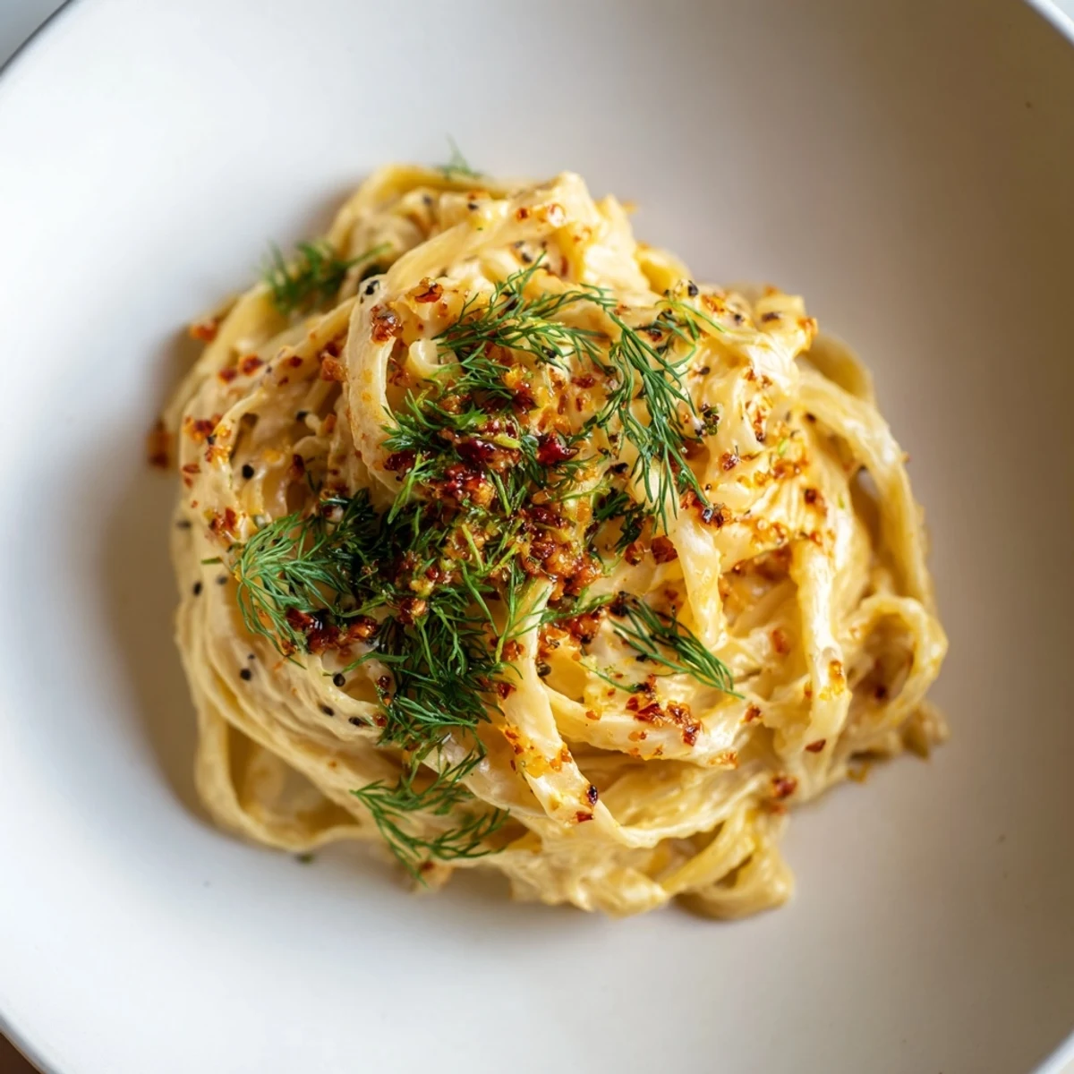 Savor the flavors: A beautiful plate of Turkish Pasta, with vibrant chili-butter drizzle.