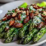 Lemon Butter Asparagus Almonds