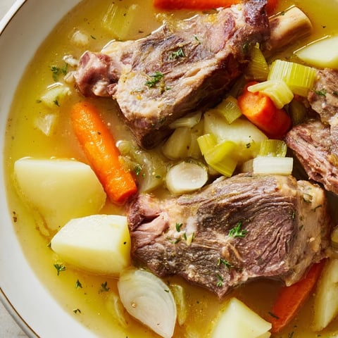 Tender chunks of lamb and root vegetables star in this heartwarming Welsh Cawl stew.
