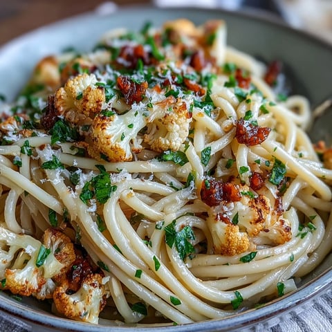 Roasted cauliflower florets and melted anchovies create savory depth in this Cauliflower, Anchovy and Raisin Spaghetti.