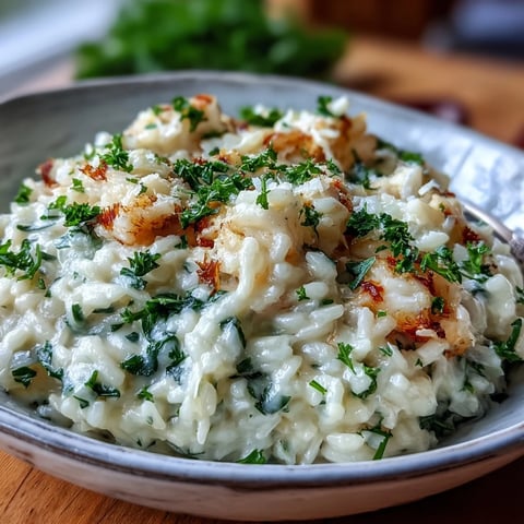 Creamy Smoked Haddock Risotto served in a white bowl, topped with fresh parsley and lemon zest beside a glass of white wine.