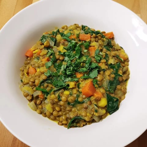 Lentil Spinach Curry