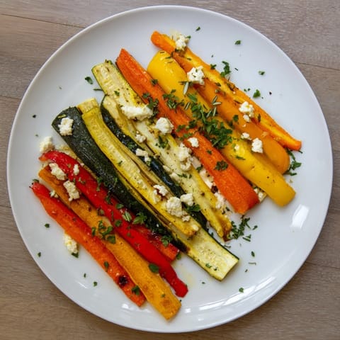 Vibrant Christmas Sleigh Veggie Rails, displaying roasted carrots, peppers, and zucchini, ready to serve and enjoy.