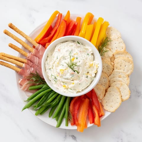 Festive creamy dip with antlers