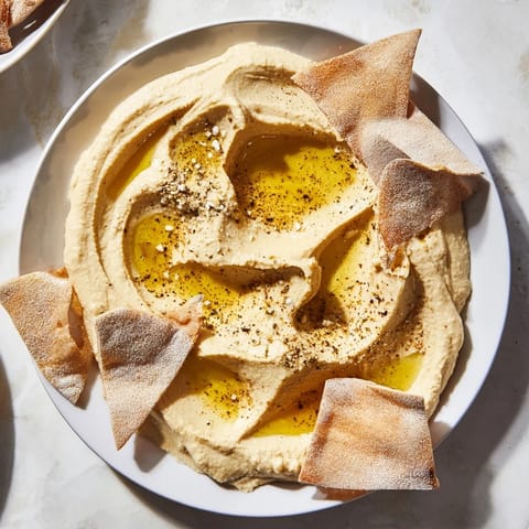 Delectable vegetarian Sahara Dune appetizer, smooth hummus mounds paired with spiced pita 'dunes.'