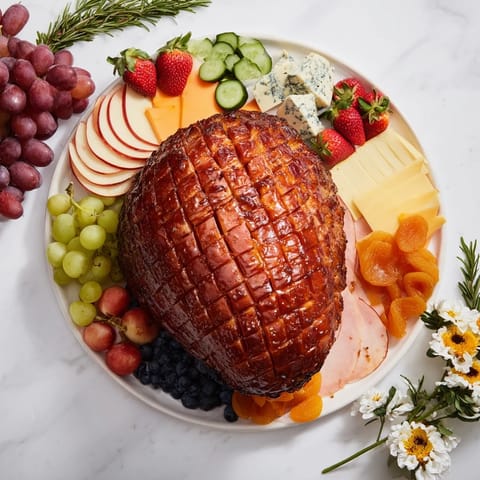 Sweet Glazed Ham Board
