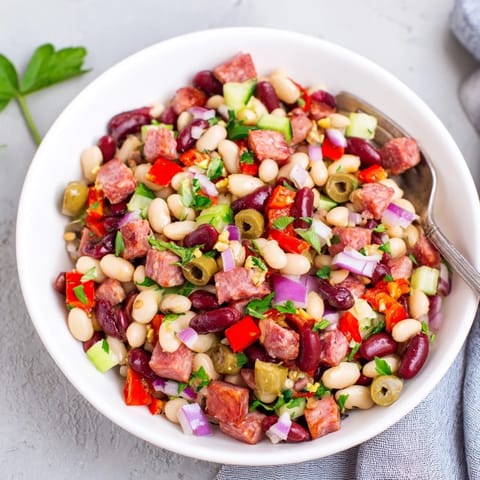 Mediterranean Dense Bean Salad