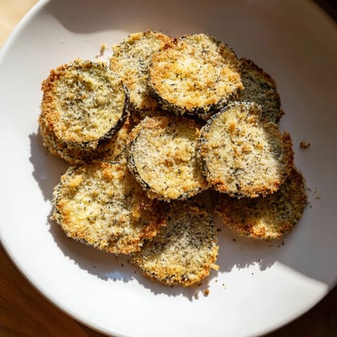 Crispy Eggplant Parmesan Chips