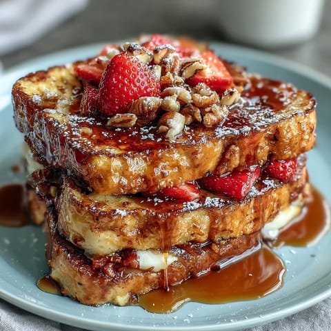 Spring Brunch Strawberry French Toast