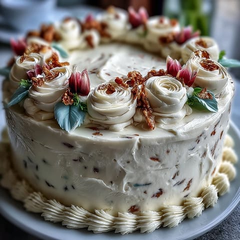 Taurus Graduation Floral Cake