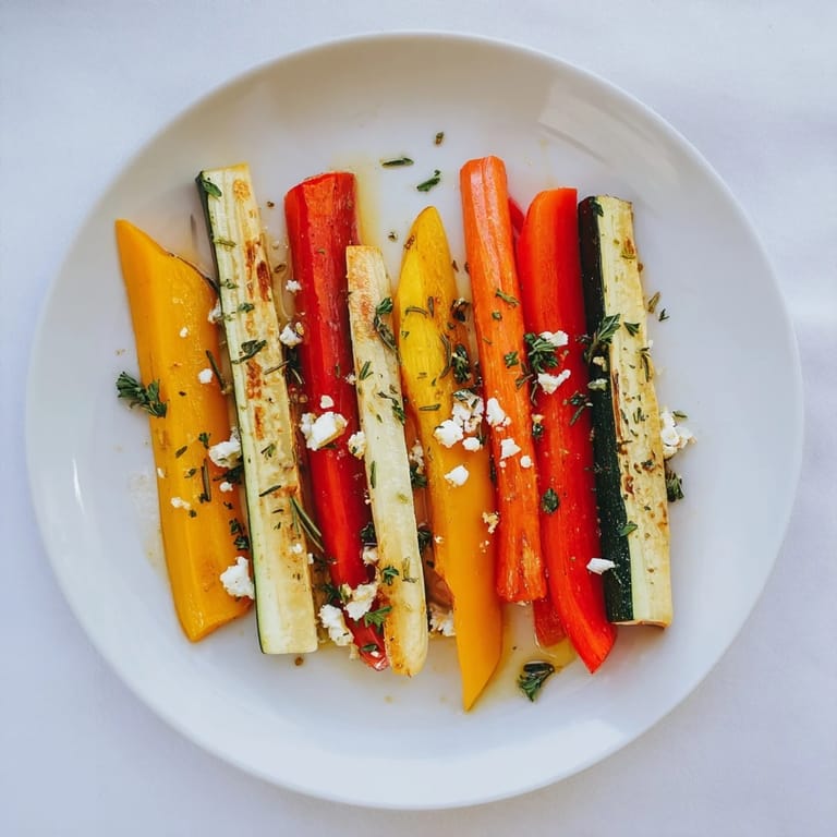 A close-up of delicious Christmas Sleigh Veggie Rails, a vegetarian appetizer with roasted vegetable rails, ready to eat.