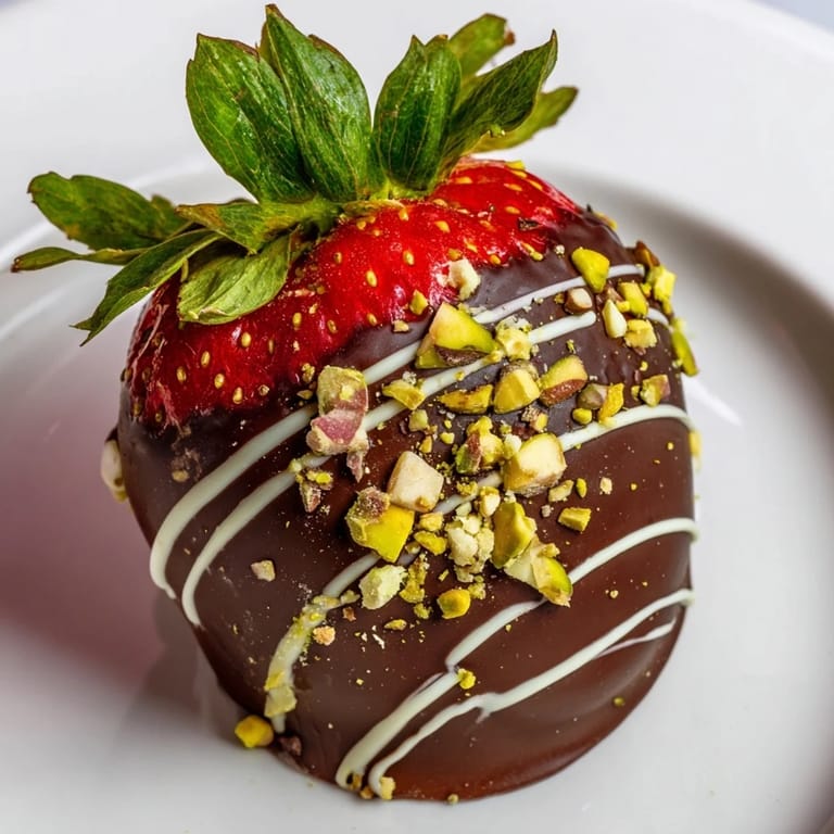 Freshly dipped dark chocolate covered strawberry dips, glistening and ready to serve for a special treat.