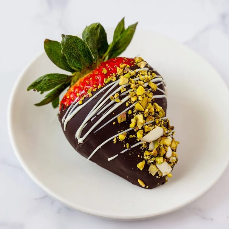 Close-up of elegant dark chocolate covered strawberry dips, a decadent dessert perfect for sharing.