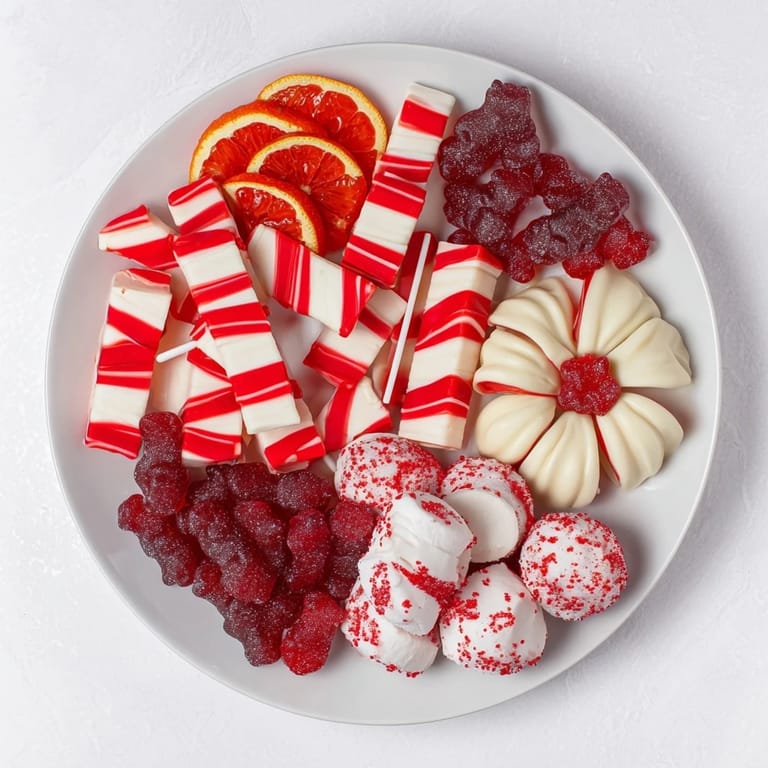 A delightful view shows this Sweet Board with fresh strawberries and sweet treats arranged stylishly.