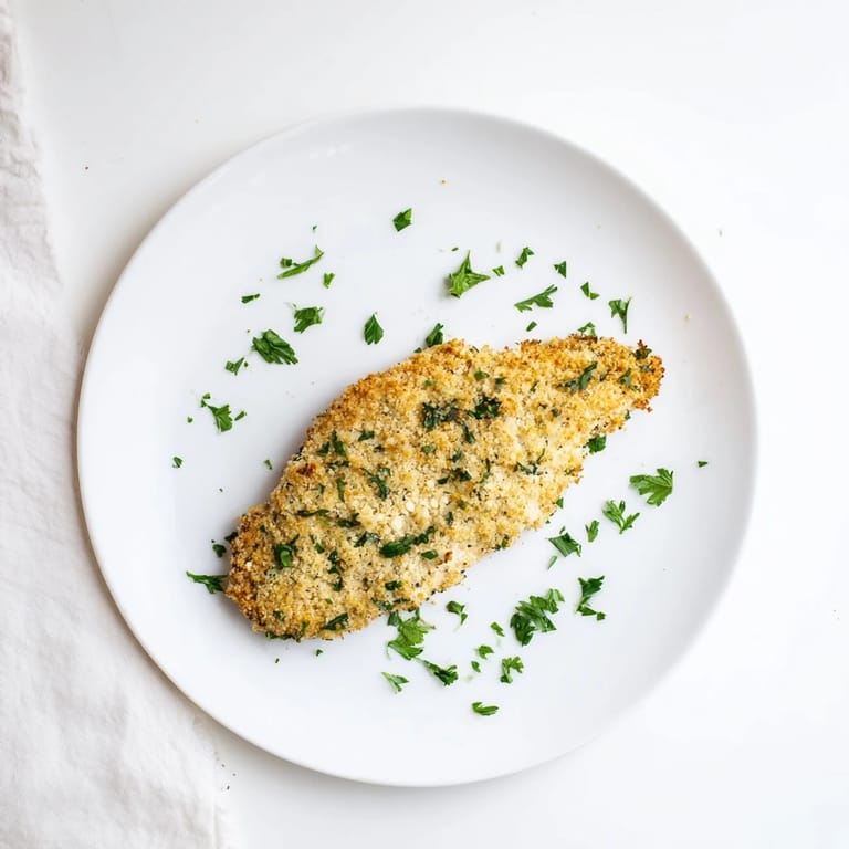 Plated Roasted Garlic Parmesan Chicken served alongside roasted vegetables, highlighting the juicy, tender meat and golden garlic coating.