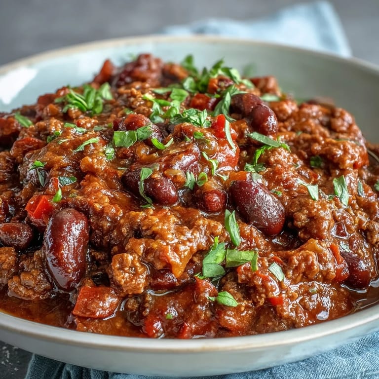 Family-style Slow Cooker Chili in a slow cooker, garnished with green onions and ready to serve.