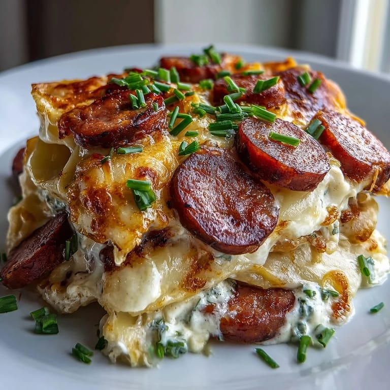 Garnished with fresh parsley, this family-friendly dinner looks creamy and comforting.