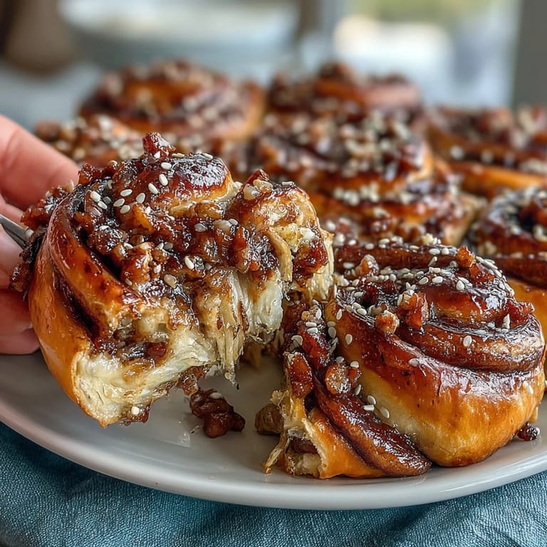 Warm cocktail sausages wrapped in flaky puff pastry, served with a creamy honey mustard dip for dipping.  