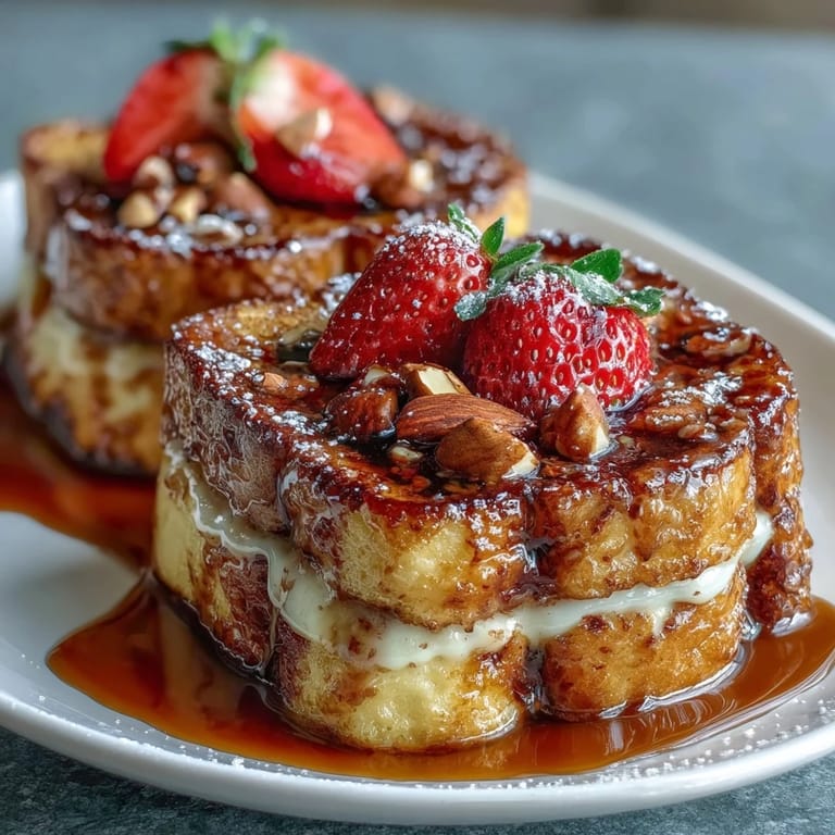 Sweet strawberries nestled in soft brioche, soaked in vanilla custard and baked to perfection for a delightful spring brunch.