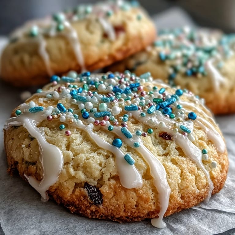 Delightful lemon sugar cookies featuring a smooth pastel glaze, making them a cheerful spring treat.