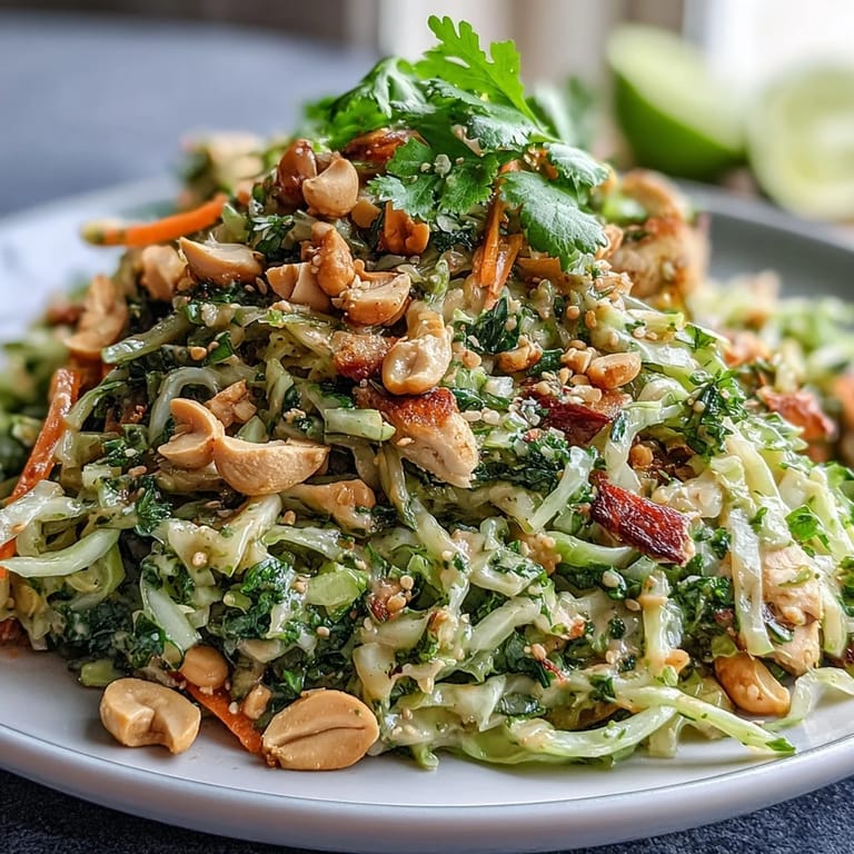 Vibrant Cabbage Pad Thai offers a colorful mix of vegetables and your choice of protein, tossed in a zesty sauce and finished with fresh herbs and lime.